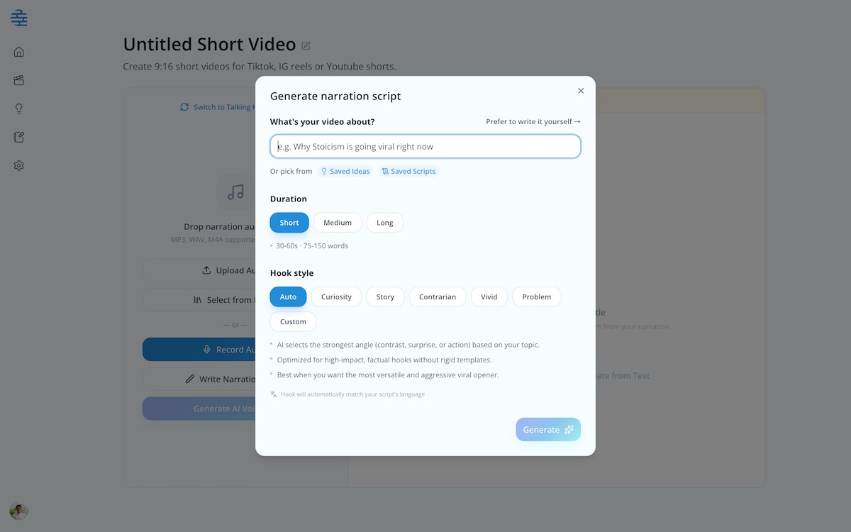 AI Script Generator